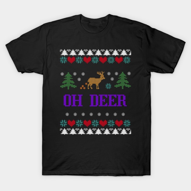 Ugly Sweater Oh Deer T-Shirt by stressless